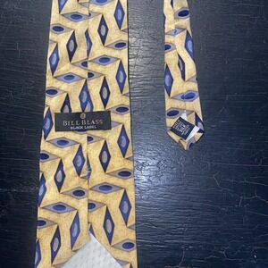 Bill Blast Black‎ Label Mens 100% Silk Tie